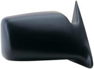 fit system - 60047c black passenger side mirror for dodge dakota pick-up, 5x7 standard, non-foldaway, manual logo