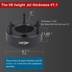 img 3 attached to 🔧 ADPOW Front Leveling Lift Kit - 2.5" - Compatible with Chevy GMC Silverado1500 / Sierra 1500 2007-2019 - Pickup Truck Lift Kit - High Quality