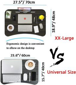 img 3 attached to 🛏️ XXL Multi-Function Bed Table Laptop: Lap Tray with Drawer, Beverage Holder, Ideal for Eating, Working on Bed/Couch/Sofa