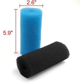 img 3 attached to uxcell Pack of 6 Pre-Filter Sponge Filter Cartridges for Aquariums, 2.6-inch Diameter Cylinder Design