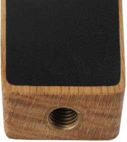 img 1 attached to Mini Oak Wood Kegerator Tap Handle - Small Chalkboard Beer Tap Handle, 6.5 Inches Tall