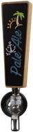 mini oak wood kegerator tap handle - small chalkboard beer tap handle, 6.5 inches tall logo