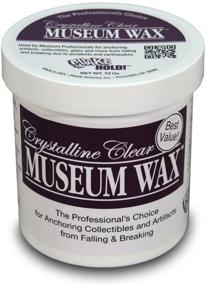 img 3 attached to Quakehold! Clear 13-Ounce Museum Wax - Reusable & Removable, Non-Toxic & Non-Damaging Adhesive - Easy to Use for Wall Art, Antiques - Suitable for Metal, Glass, Ceramic, Wood - 1 Pack