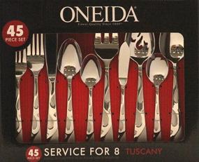 img 2 attached to Oneida Tuscany 45 Piece Flatware Service