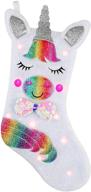 🧦 sparkly sequin stockings with led light for festive holiday decoration - pgyfis логотип