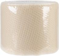 🔸 falk net mesh spool - 3 inch width - 40 yard length - beige logo