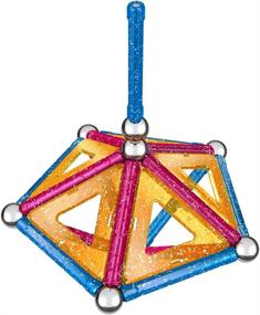 img 1 attached to ✨ Glitter Construction Assorted Geomag Set - 44 Pieces