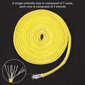 img 2 attached to Hileyu Parachute Cord 550: 12-Color Crafting Kit for Outdoor Survival