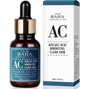 img 3 attached to 🌟 Clear Skin Facial Serum with Azelaic Acid, Tea Tree, Niacinamide 10%, Salicylic Acid, and Retinol - Fast & Efficient Formula for Cystic Acne, Age-Defying, and Trouble Skin Relief, 1 Fl Oz (30ml)