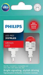 img 2 attached to Повысьте безопасность с лампами Philips 3157RLED Ultinon LED (красные) - 2 шт.