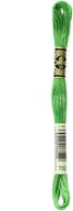 🧵 dmc 117-702 six stranded cotton embroidery floss - vibrant kelly green shade, 8.7 yards for precise crafting logo