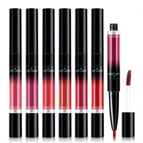 img 4 attached to Lipstick Waterproof Non Stick Cosmetics Professional