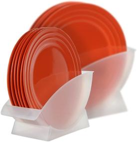 img 2 attached to 🍽️ Home-X 9-Inch Plate Stand: Salad/Dessert Plate Holder for Upright Display