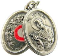 🌟 stunning 1 inch silver toned catholic saint cloth relic medal on base logo