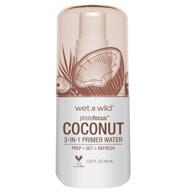 wet 'n wild photo focus primer water: refreshing coconut formula logo