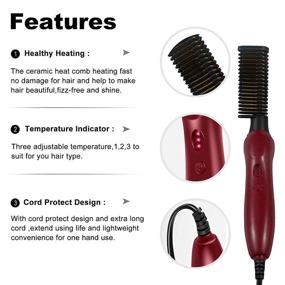 img 3 attached to Upgrade Your Natural Black Hair with our Hot Comb Electric Pressing Combs: The New Gold Standard in Hot Hair Straightening