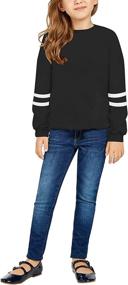 img 2 attached to 👚 Luvamia Tie Dye Sweatshirts for Girls - Casual Hoodie with Crewneck and Long Sleeves, Stylish Pullover Tops