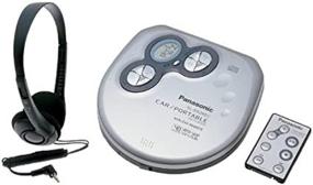 img 2 attached to 🎶 Улучшенный портативный CD-плеер Panasonic SL-SX282C с автомобильным комплектом, оснащенный передовой технологией 40-секундного антиската для безупречного воспроизведения.