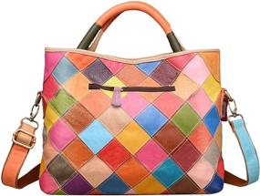 img 1 attached to Clearance Multi Color Shoulder Handbag Colorful 2B4008 Women's Handbags & Wallets