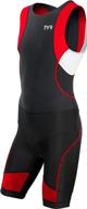 🏊 tyr sport men's competitor trisuit with rear zipper logo