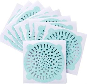 img 4 attached to 10cm Water Filter Hair Catcher Floor Drain Cover (Green) - 30pcs TOPBATHY Disposable Drain Hair Catcher