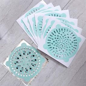 img 3 attached to 10cm Water Filter Hair Catcher Floor Drain Cover (Green) - 30pcs TOPBATHY Disposable Drain Hair Catcher