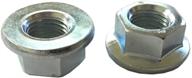 🔩 high-quality class 10 zinc hex flange nut m14-1.5 - non-serrated. compliant with din 6923 and iso 4161 standards. logo