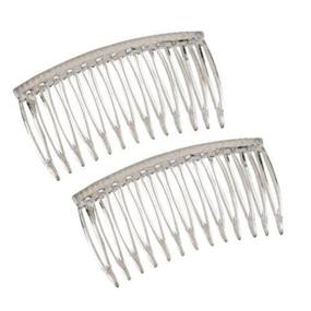 img 4 attached to 💇 The Original Grip-Tuth Hair Combs for Perfect Hair Days - Set of 2, Clear, 3 1/4" Wide (40817)