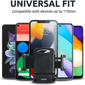 img 1 attached to 📱 Olixar Car CD Phone Holder - Universal Mount for iPhone, Samsung Galaxy, Motorola, Huawei Devices and More - Black