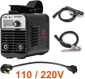 img 3 attached to 🔧 HZXVOGEN 160Amp Dual Volt Arc Stick Welding Machine: 110/220V MMA Welder, 60% Duty Cycle, Mini Portable Inverter Welder with Electrode Holder, Earth Clamp, 30A Cable Adapter