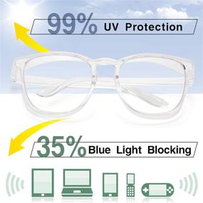 img 2 attached to Enhanced Progressive Multifocus Reading Glasses: Anti-Fog, Blue Light Blocking, Safety Readers for Women and Men