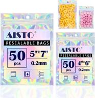 holographic resealable combinations packaging supplies logo