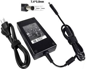 img 3 attached to High-Powered 180W 19.5V AC Adapter Charger for Dell Alienware & Precision - Compatible with DA180PM111, FA180PM111 ADP-180MB B - Includes Power Cord PA Charger