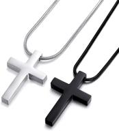 🔗 versatile unisex stainless steel pendant necklace chain - moo&lee for men, women, boys, and girls logo