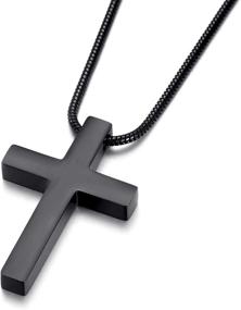 img 3 attached to 🔗 Versatile Unisex Stainless Steel Pendant Necklace Chain - MOO&LEE for Men, Women, Boys, and Girls