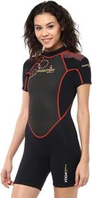 img 3 attached to 👙 Premium Shorty Wetsuit for Women by Phantom Aquatics - Voda Model