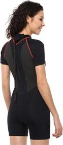 img 2 attached to 👙 Premium Shorty Wetsuit for Women by Phantom Aquatics - Voda Model