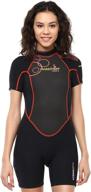 👙 premium shorty wetsuit for women by phantom aquatics - voda model logo