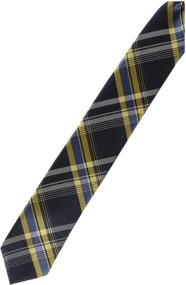 img 2 attached to 🧢 Plaid Clip Yellow Neckties for Boys - Dockers Boys' Accessories