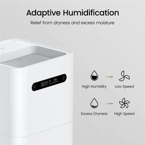 img 1 attached to Smartmi Evaporative Humidifiers: Cool, No Mist for Bedroom & Baby, Top Fill, Self-Cleaning, Smart APP Control, Auto Shutoff & Air-drying