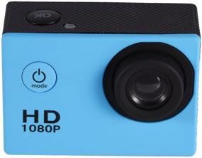 img 3 attached to 📷 12MP Waterproof Action Camera for Outdoor Sports – Full HD 1080P Video DV Camera with LCD Screen, Rechargeable Batteries, and Mounting Accessories Kits (Blue)