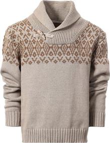 img 4 attached to 👕 Boys' Gioberti Pullover Knitted Sweater with Closure - Stylish Clothing in Sweaters