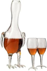 img 4 attached to Chicken Decanter 🍗 Glasses by Wine Savant