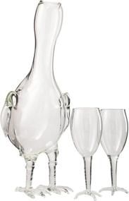 img 3 attached to Chicken Decanter 🍗 Glasses by Wine Savant