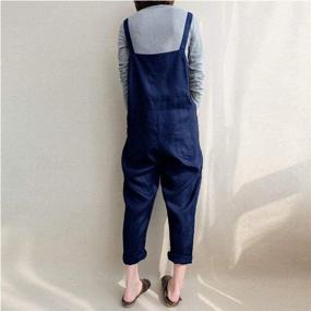 img 2 attached to Aedvoouer Z Green Overalls Jumpsuits Rompers: Perfect Women's Clothing for Fashion-forward Styles