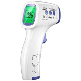 img 4 attached to LPOW Forehead Thermometer: 2-in-1 Non-Contact Infrared Thermometer for Adults, Babies, and Surfaces – Dual Mode Medical Thermometer for Fever Detection