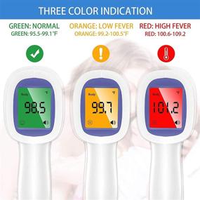 img 2 attached to LPOW Forehead Thermometer: 2-in-1 Non-Contact Infrared Thermometer for Adults, Babies, and Surfaces – Dual Mode Medical Thermometer for Fever Detection