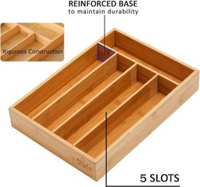 img 3 attached to Ohwin Organizers Silverware Organizer Compartments