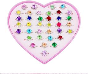img 2 attached to 💎 Sparkling Rhinestone Children Jewelry - Discover the SUNMALL Adjustable Collection