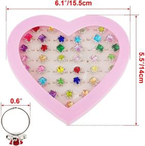 img 1 attached to 💎 Sparkling Rhinestone Children Jewelry - Discover the SUNMALL Adjustable Collection